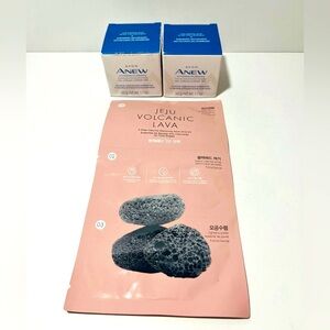 Avon Anew Hydra Fusion Gel Cream Lot of 2 & Jeju Volcanic Lava Nose Strip Kit